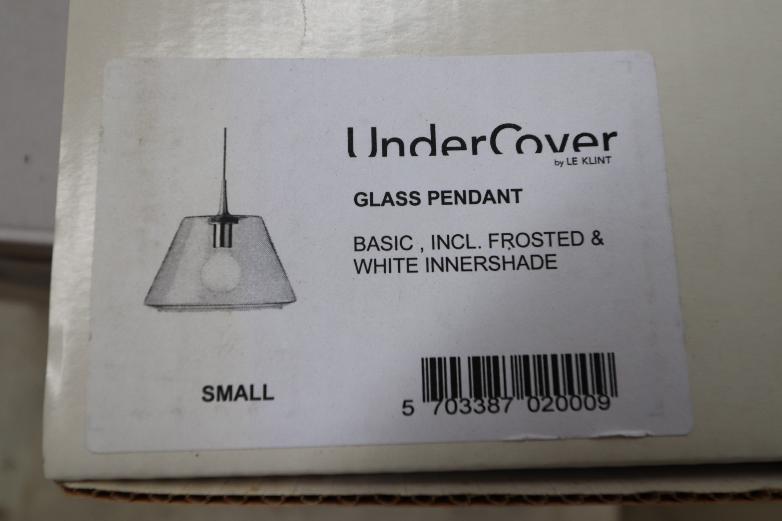 1stk Le Klint Lampe Undercover Glas Small - - Varepartier til lave priser