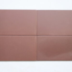 Gulvflise uglaseret 10x20cm retro keramisk brun tegl farve.