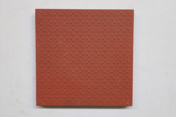 Keramisk uglaseret flise 10x20cm lys rød tegl farve