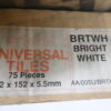Glaseret keramisk væg flise blank hvid 15x15cm