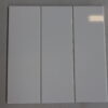 Glaseret keramisk væg flise hvid blank 10x30cm