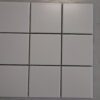 Glaseret keramik flise mosaik hvid mat 10x10cm
