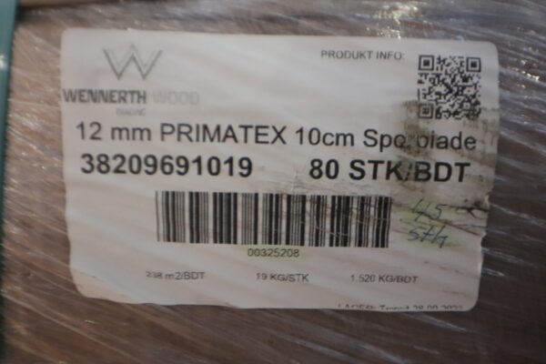12mm PRIMATEX 10cm sporplade